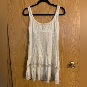 Free People White Eyelet Mini Dress